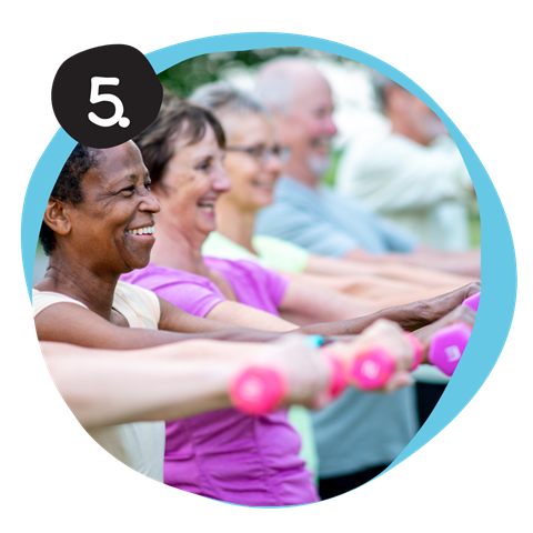 Stap 5: buurtbewoners sporten samen